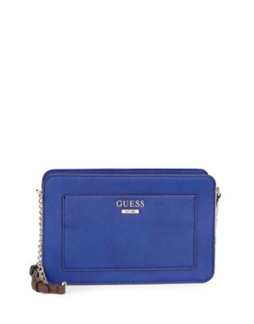 Guess Aquari Top Zip Crossbody Bag - COBALT MULTI