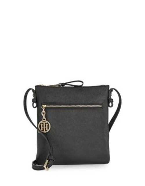 Tommy Hilfiger Vanessa Leather Crossbody - BLACK