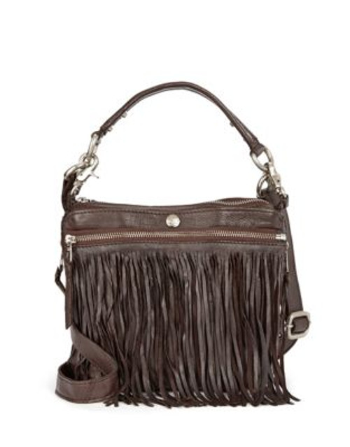 Tyoulip Sisters Fringes Lamb Leather Crossbody - BROWN