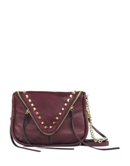 She + Lo Breakthrough Leather Crossbody - BORDEAUX