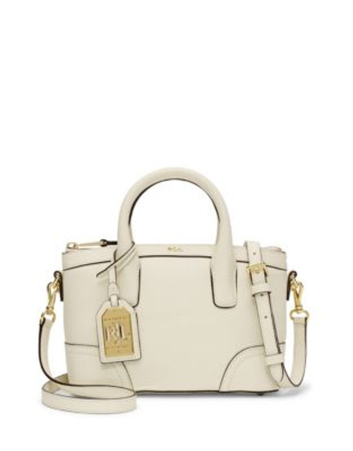 Lauren Ralph Lauren Fairfield Leather Mini Satchel - BEIGE