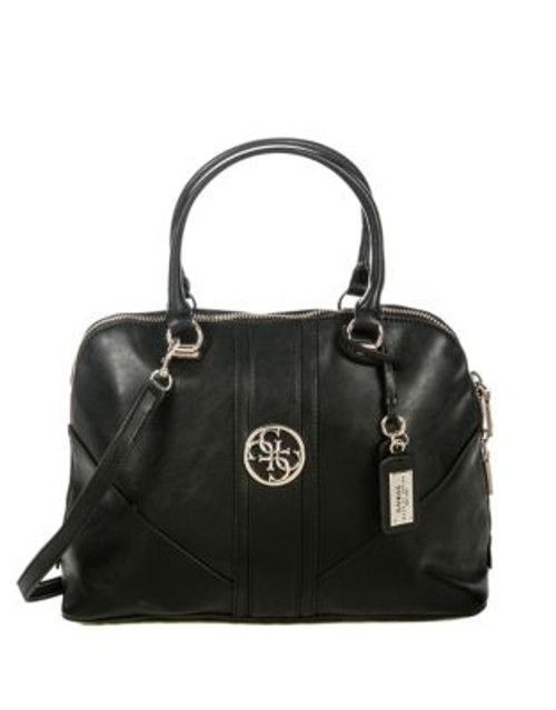 Guess Lena Large Dome Satchel - BLACK