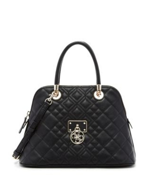 Guess Aliza Dome Satchel - BLACK