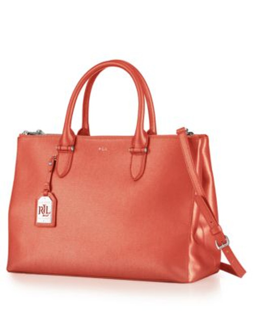 Lauren Ralph Lauren Newbury Double-Zip Satchel - DARK ORANGE