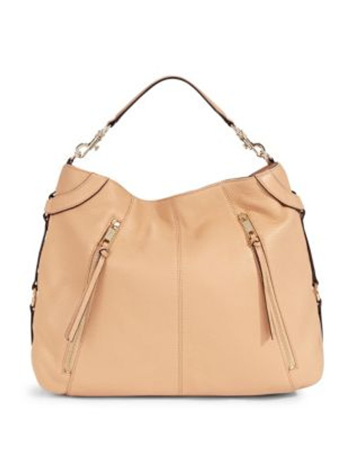 Karl Lagerfeld Alexa Leather Hobo Bag - NUDE