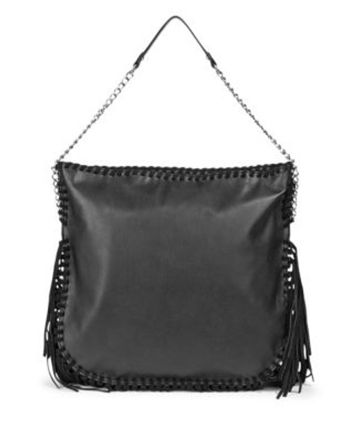 Steve Madden Bmadley Fringe Hobo Bag - BLACK