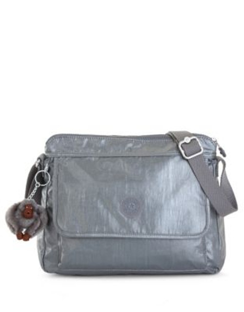 Kipling Aisling Metallic Nylon Bag - STEEL GREY