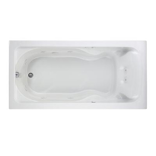 Cadet EverClean 6 feet Whirlpool Tub with Reversible Drain in White