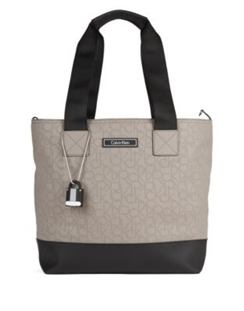 Calvin Klein Sporty Signature Tote - GREY