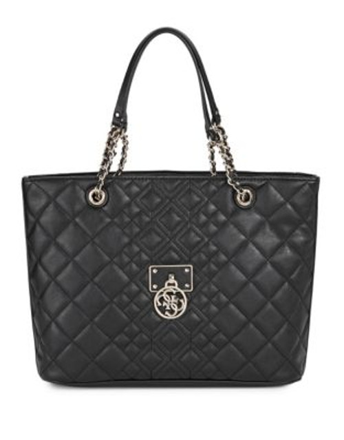 Guess Aliza Quilted Tote Bag - BLACK