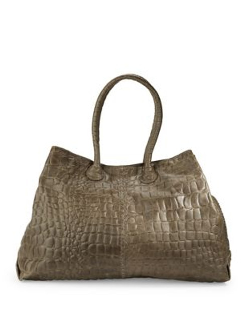 Liebeskind Chelsea Croc Finish Shopper - GREEN