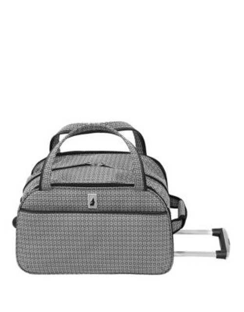 London Fog Stratford 19-Inch Wheeled Club Bag - BLACK/WHITE - 19