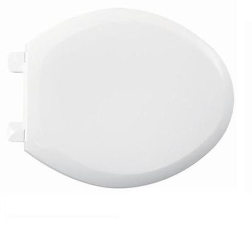 Everclean Elongated Closed Front Toilet Seat in White