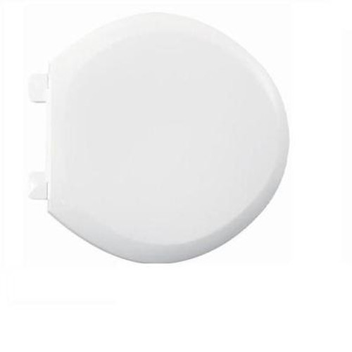 EverClean Round Closed Front Toilet Seat in White