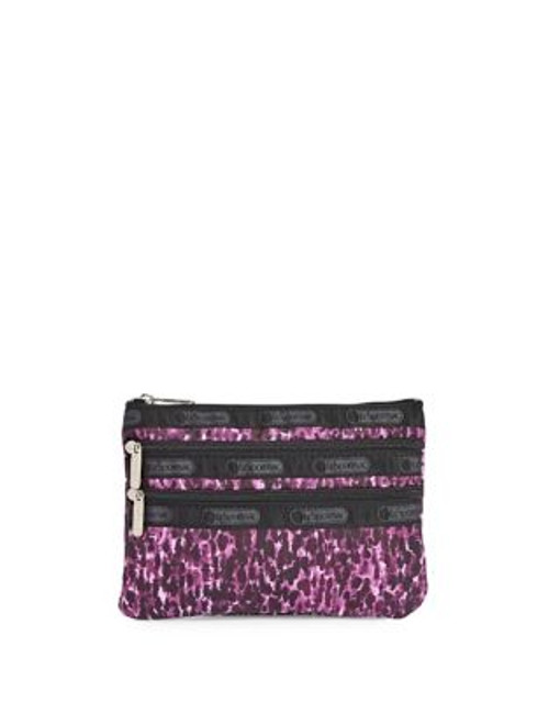 Lesportsac Triple Zip Cosmetics Pouch - VIOLET