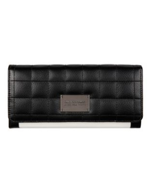 Club Rochelier Quilted Clutch Wallet - WHITE BLACK