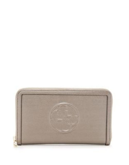 Guess Korry Passport Wallet - PEWTER