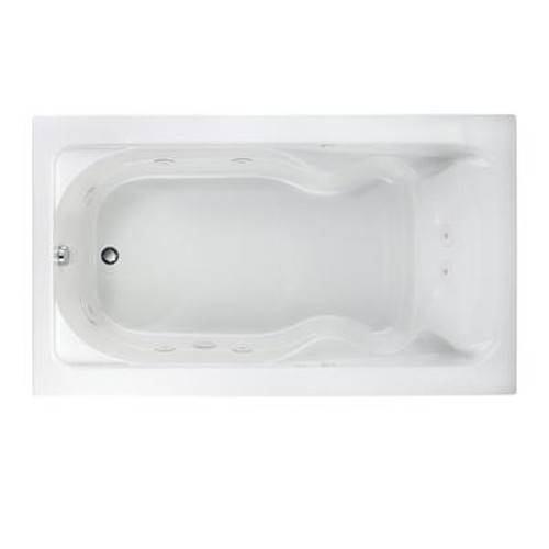 Cadet 6 feet x 42 Inch System I Whirlpool Tub with Reversible Drain in White
