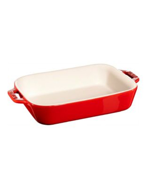 Staub One Quart Ceramic Rectangular Dish - RED