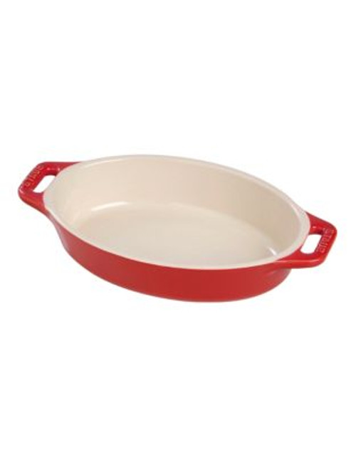 Staub 0.47 Quart Ceramic Oval Dish - CHERRY