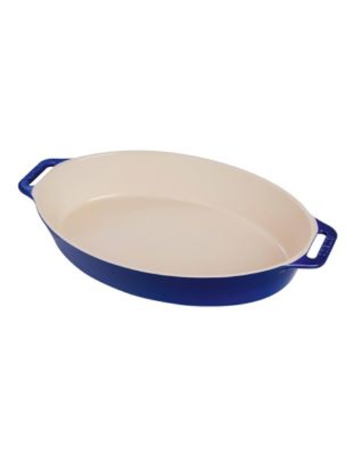 Staub 4.5 Quart Ceramic Oval Dish - BLUE