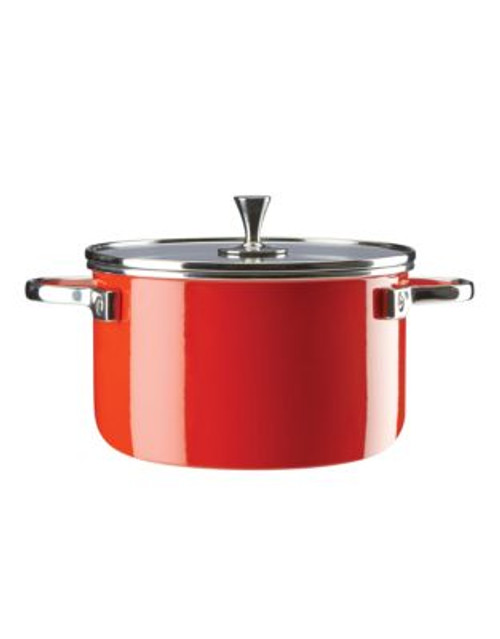 Kate Spade New York Four-Quart Metal Casserole - RED