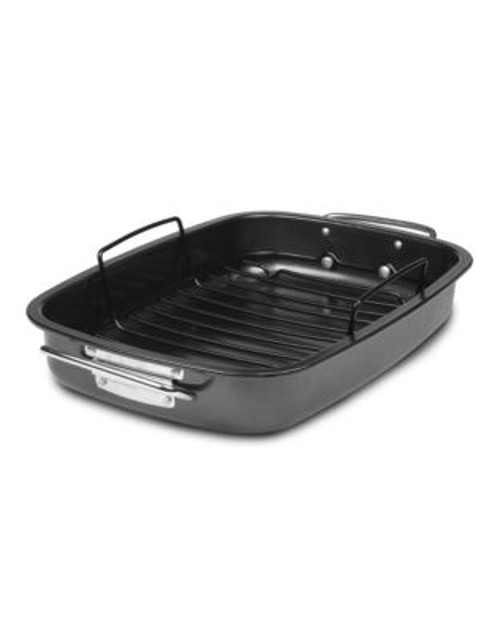 Jascor Heavy-Gauge Non-Stick Roaster with Rack - GREY - MEDIUM