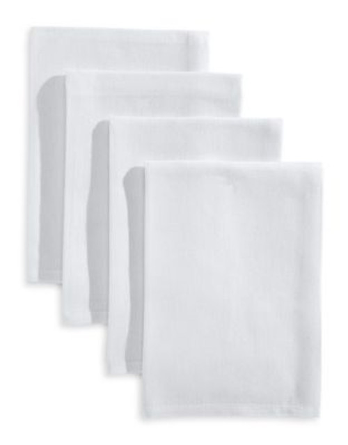 Cantina Set of Four Flour Sack Towels - WHITE