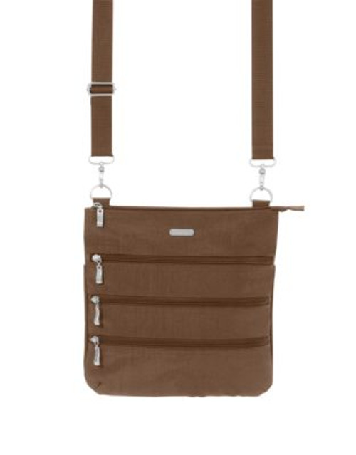 Baggallini Big Zipper Bagg - BROWN