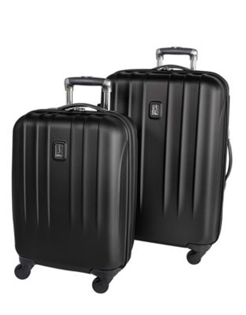 Travelpro Two-Piece Protech 24-Inch and Carry-On Luggage Set - BLACK - 2 PIECE