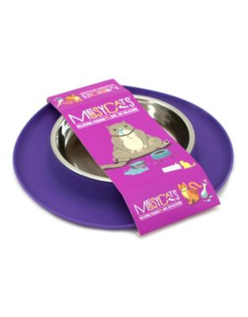 Messy Mutts Medium Pet Feeder - PURPLE - MEDIUM