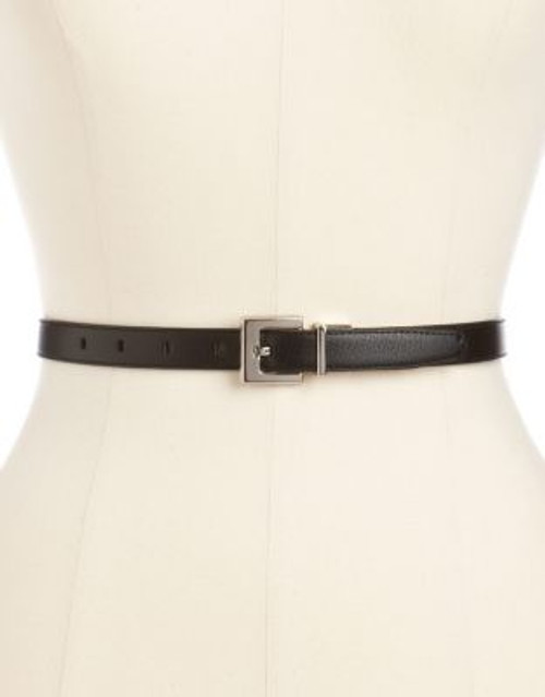 Calvin Klein Ladies Belt-BLACK/BROWN - BLACK/BROWN - X-LARGE