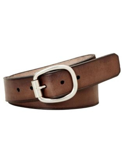 Fossil Rollerbuckle Centerbar Belt - BROWN - SMALL