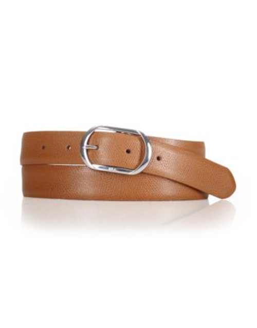 Lauren Ralph Lauren Leather Belt - LAUREN TAN - MEDIUM