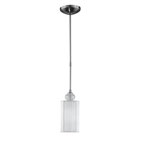 Bayonne Collection 1-Light Mini Pendant in Brushed Nickel