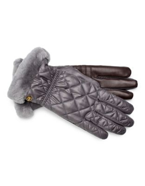 Ugg Australia Quilted Smart Gloves - GREY - S/M