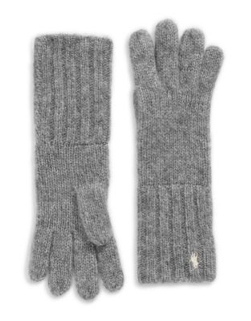 Polo Ralph Lauren Wool-Alpaca Blend Gloves - GREY HEATHER