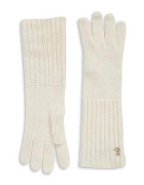 Lauren Ralph Lauren Long Wool-Blend Gloves - CREAM