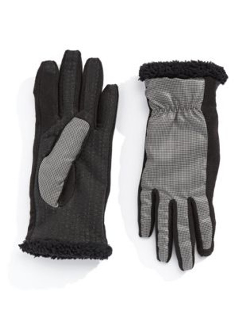 Isotoner SmartTouch Stretch Tech Gloves-GREY - GREY - X-SMALL
