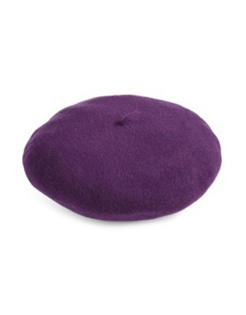 Parkhurst Water-Repellent Wool Felt Beret - PURPLE