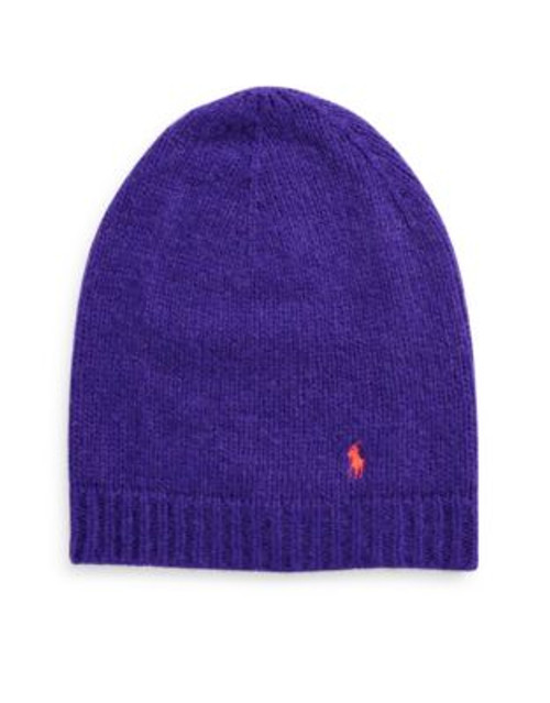 Polo Ralph Lauren Baggy Wool-Alpaca Tuque - PURPLE