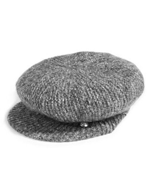 Lauren Ralph Lauren Embellished Newsboy Tuque Cap - DARK GREY