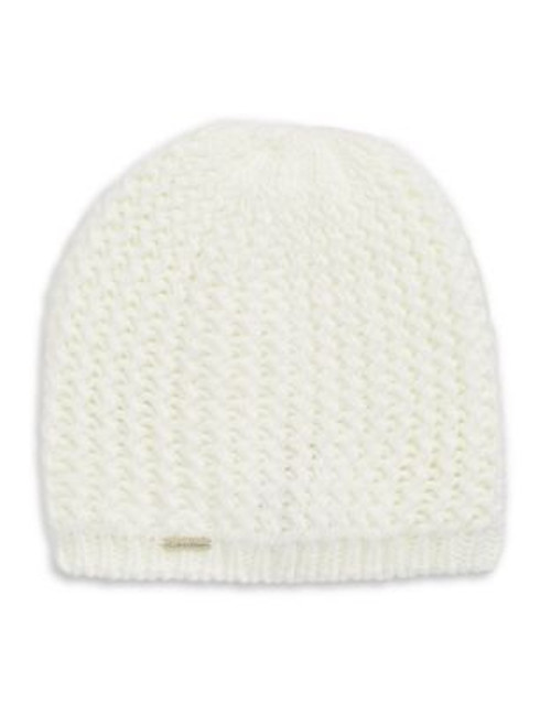 Calvin Klein Chunky Knit Beanie - CREAM