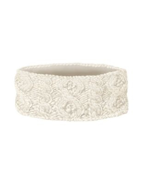 Rella Cable Knit Fleece-Lined Headband - NATURAL