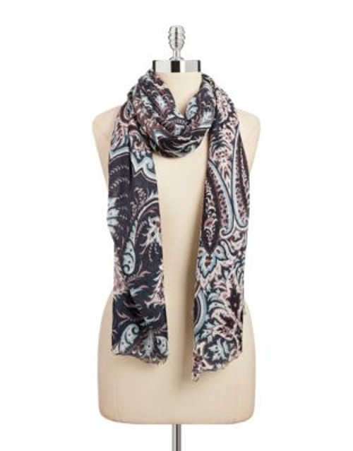 Echo Romantic Paisley Scarf - BLACK