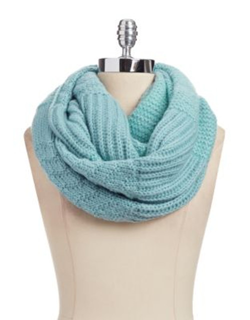 Echo Mix Stitch Infinity Scarf - BLUE BIRD