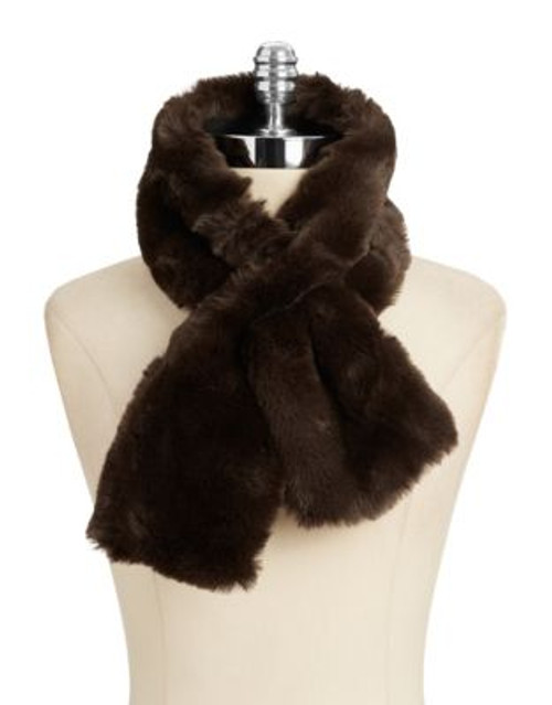 Parkhurst Faux Fur Loop Scarf - BROWN BEAVER