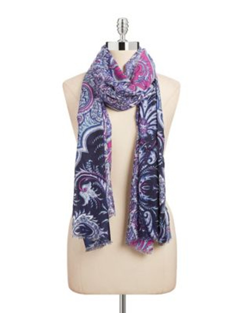 Echo Romantic Paisley Scarf - DUSTY PRUNE