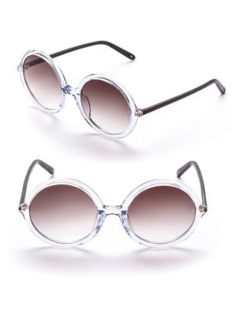 Sunday Somewhere Tilda 53mm Round Sunglasses - CRYSTAL