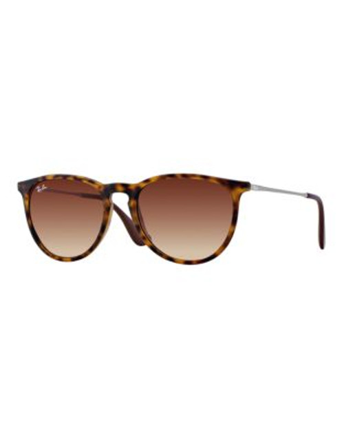 Ray-Ban Erika Round Sunglasses - RUBBER TORTOISE (865/13) - 54 MM